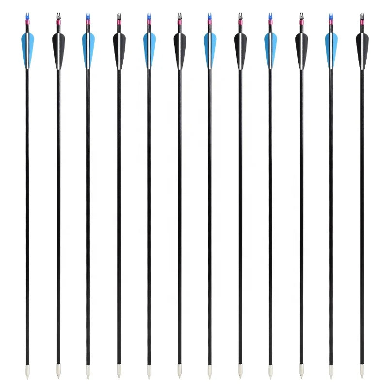 Lavender SPG 8mm Fiberglass Arrows 80cm | 500 Spine Durable Target Arrows SPG