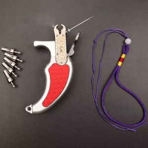 Dim Gray Stainless Steel Magnetic Release Device for Fishing Darts INDIAN SLINGSHOT