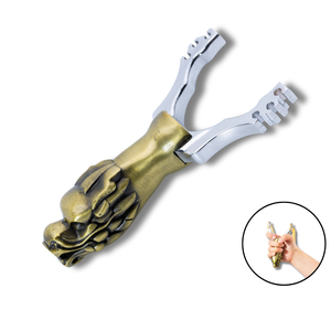 Gray Golden Serpent Alloy Slingshot MARKSMAN