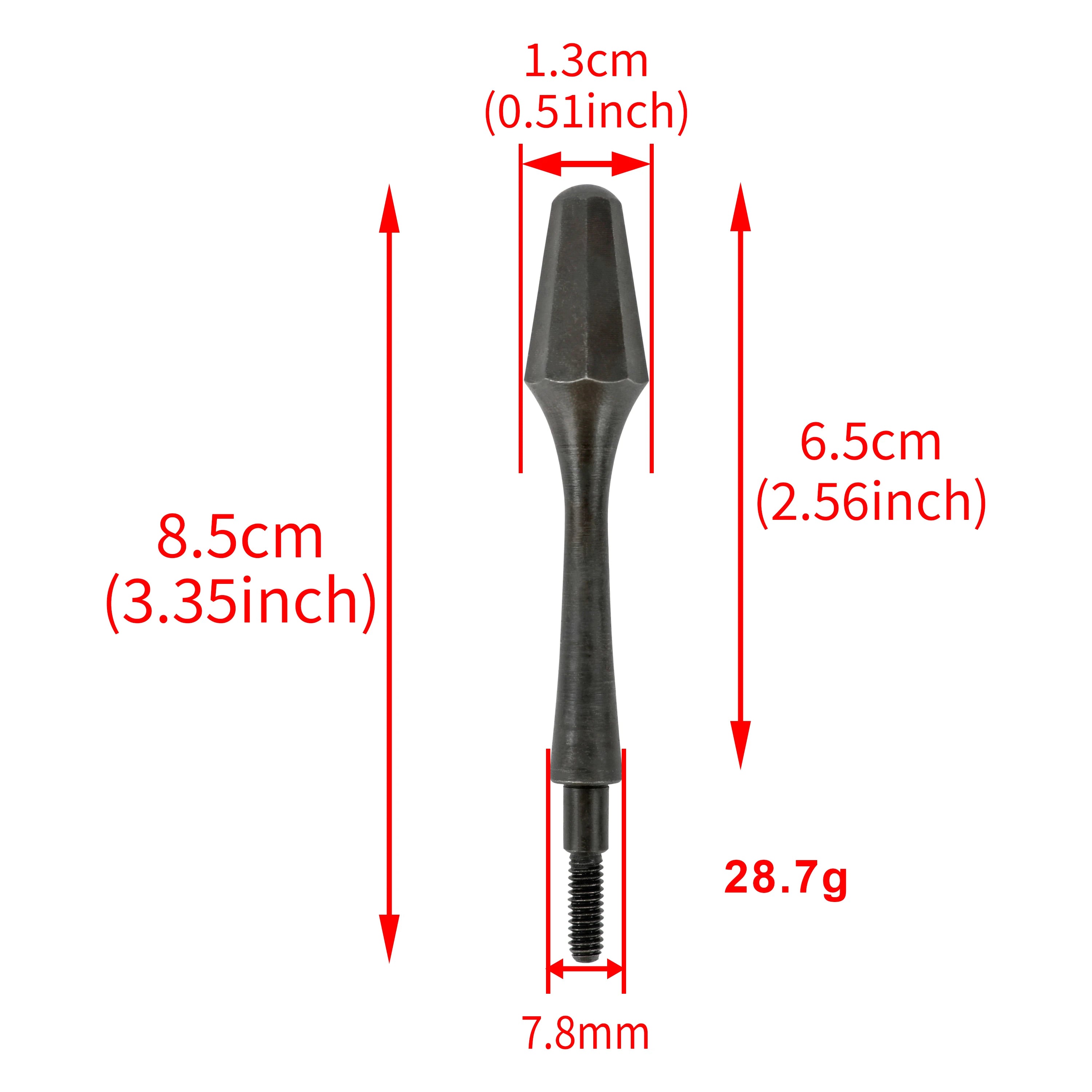 White Smoke Retro Arrow Broadhead 8/32 Universal Thread Carbon Steel Arrow Point Tips MARKSMAN
