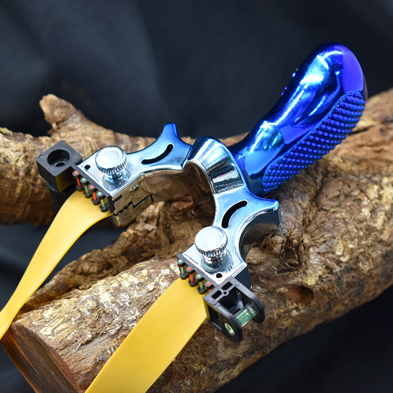 Tan Blue Gradient Precision Shooting Powerful Resin Outdoor Target Shooting Slingshot SLINGSTER