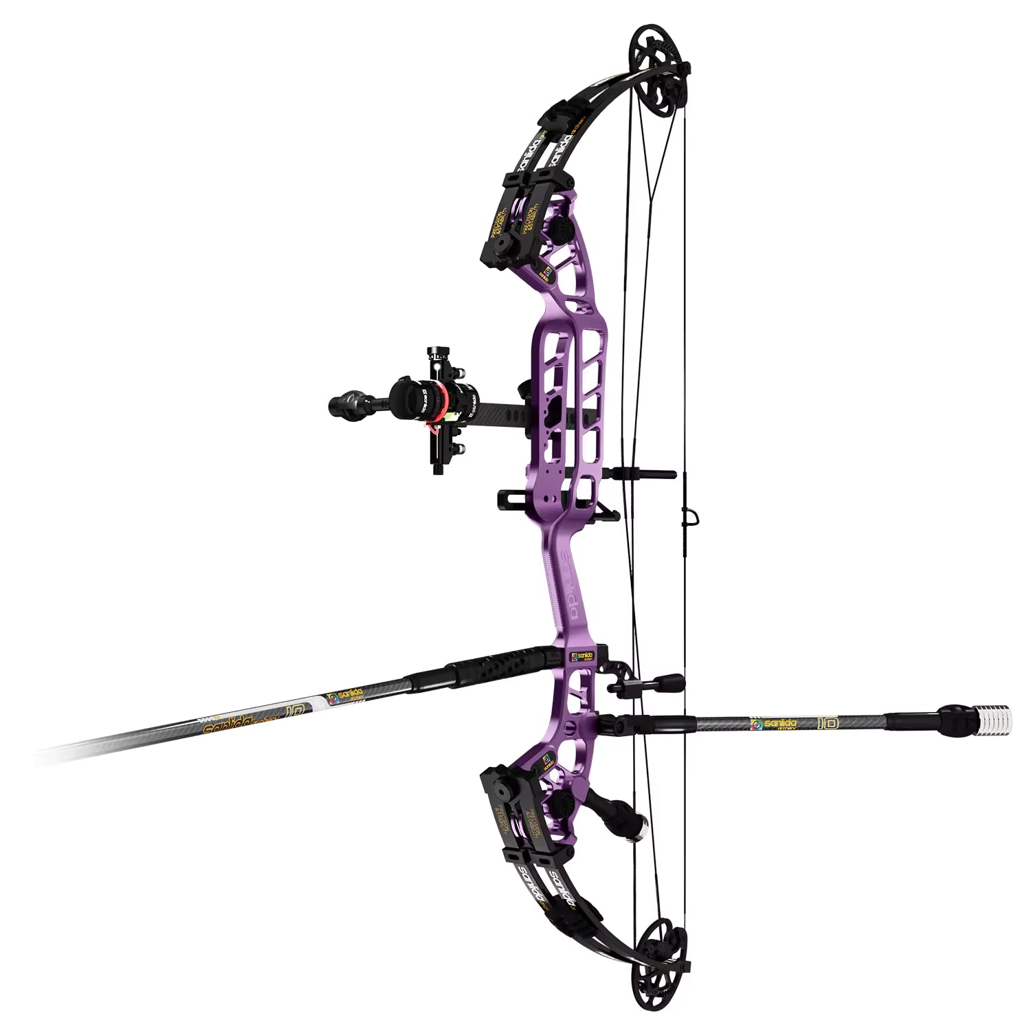 Light Gray Sanlida® Archery 37“ Hero 10 II Target Full Module Compound Bow Kit SANLIDA