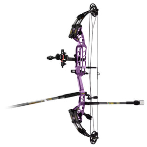 Light Gray Sanlida® Hero 10 II Target Full Module Compound Bow Kit - Purple Edition SANLIDA