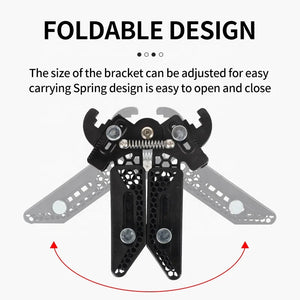 Black SPG ABS Bow Stand – Folding Adjustable Limb Clamp Support SPG