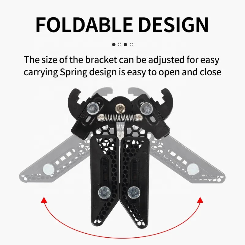 Black SPG ABS Bow Stand – Folding Adjustable Limb Clamp Support SPG