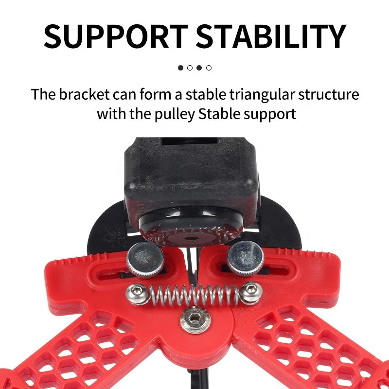 Maroon SPG ABS Bow Stand – Folding Adjustable Limb Clamp Support SPG
