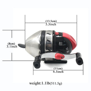 White Smoke AT35 Stainless Steel Fishing Reel – Large Enclosed Spinning Reel | Left & Right Hand Interchangeable MARKSMAN