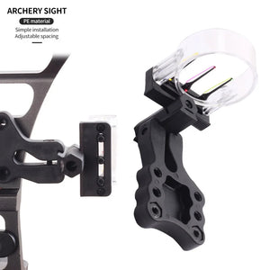 Dark Slate Gray SPG Adjustable 3-Pin Archery Sight – PE Material, Clear Scale, Easy Install (Black) SPG