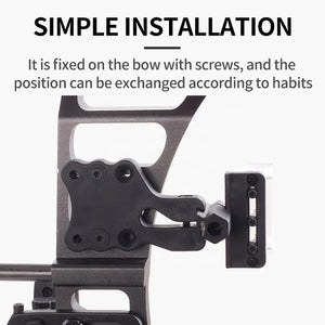 White Smoke SPG Adjustable 3-Pin Archery Sight – PE Material, Clear Scale, Easy Install (Black) SPG