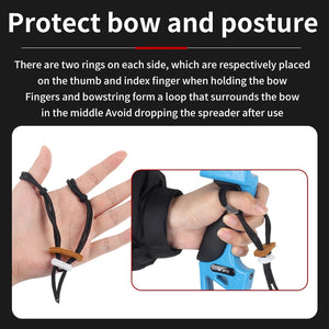 Tan SPG Adjustable Bow Wrist Sling – Archery Protective Finger Sling SPG