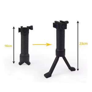 White Smoke 20mm Adjustable Telescopic Stand Mount – Compact Extendable Support with Grip Design INDIAN SLINGSHOT