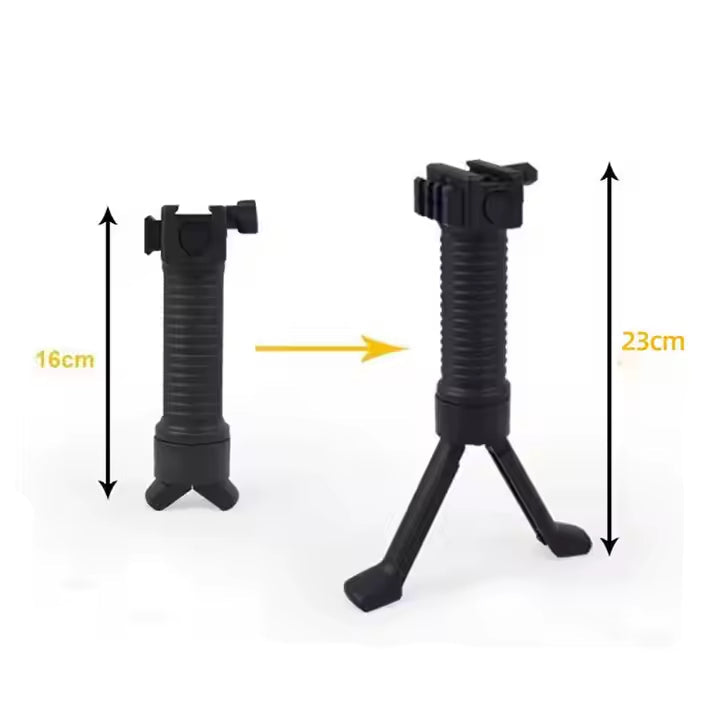 White Smoke 20mm Adjustable Telescopic Stand Mount – Compact Extendable Support with Grip Design INDIAN SLINGSHOT