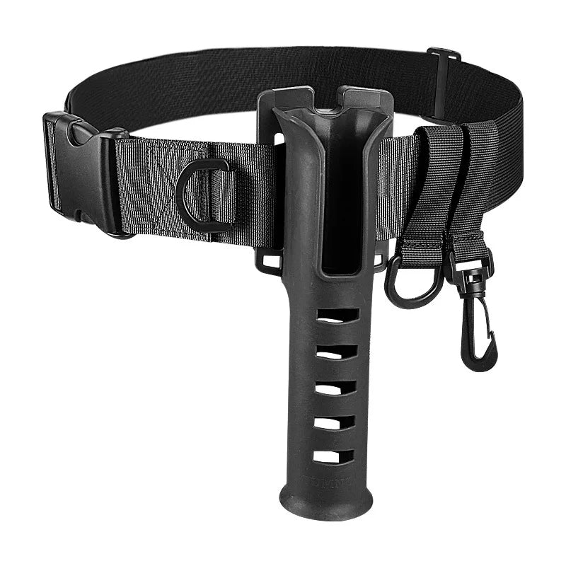 Adjustable Waist Fishing Rod Holder Belt Portable Hands-Free Fishing Rod Support