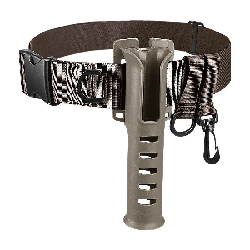 Adjustable Waist Fishing Rod Holder Belt Portable Hands-Free Fishing Rod Support