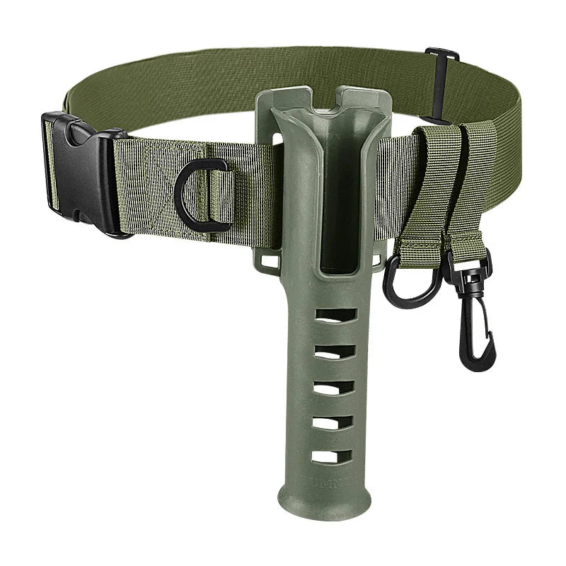 Adjustable Waist Fishing Rod Holder Belt Portable Hands-Free Fishing Rod Support