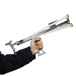 White Smoke AeroRail Aluminum Alloy Slingshot Rifle Adjustable Outdoor Precision Accessory with Sight MARKSMAN