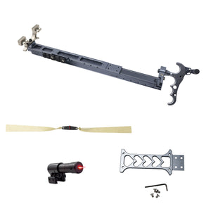 White Smoke AeroRail Aluminum Alloy Slingshot Rifle Adjustable Outdoor Precision Accessory with Sight MARKSMAN