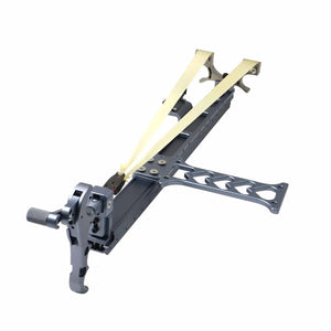 White Smoke AeroRail Aluminum Alloy Slingshot Rifle Adjustable Outdoor Precision Accessory with Sight MARKSMAN