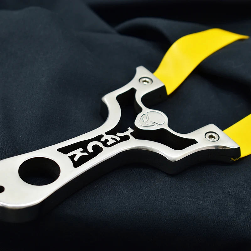 Black AlienJack Stainless Steel Slingshot MARKSMAN