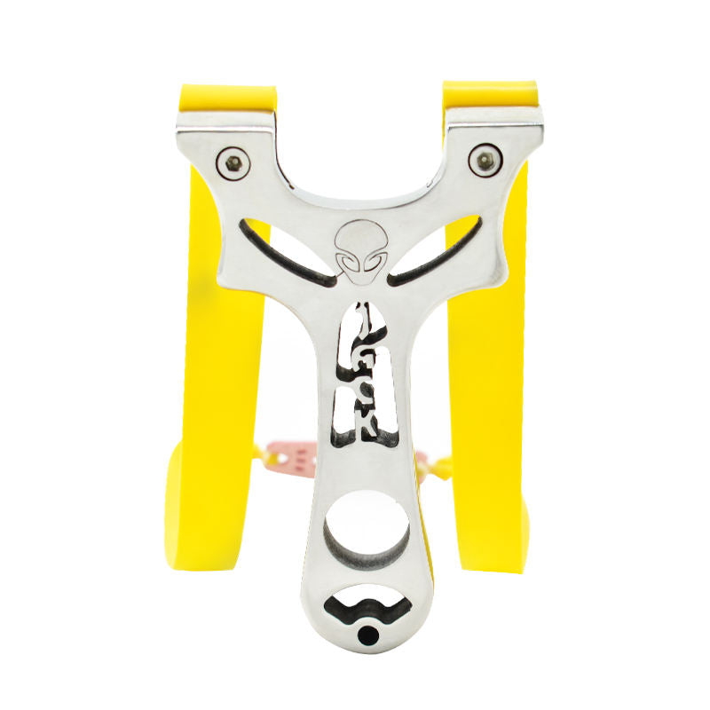 Light Gray AlienX Stainless Steel Slingshot Set INDIAN SLINGSHOT