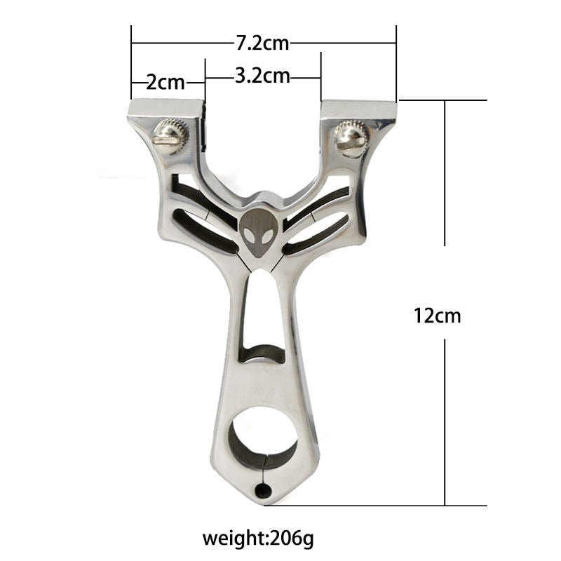 Gray Alien Powerful Stainless Steel Slingshot MARKSMAN