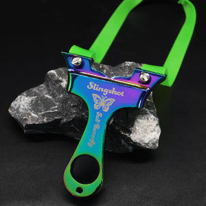Black Alloy Aurora Butterfly Slingshot MARKSMAN