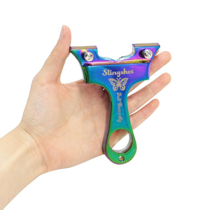 Tan Alloy Aurora Butterfly Slingshot MARKSMAN