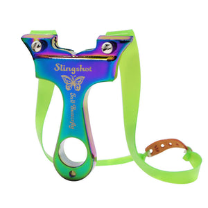 Dark Khaki Alloy Aurora Butterfly Slingshot MARKSMAN