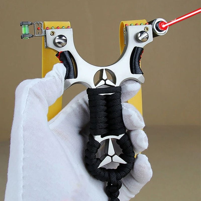 Flying Bird Benz Alloy Slingshot Catapult with Laser Durable