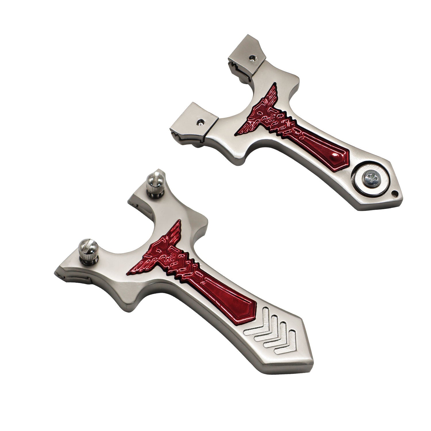 Gray Alloy Legion Magnetic Steel Ball Holder Slingshot MARKSMAN