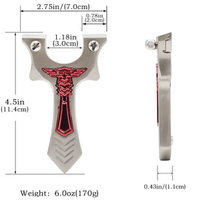 Dark Gray Alloy Legion Magnetic Steel Ball Holder Slingshot MARKSMAN