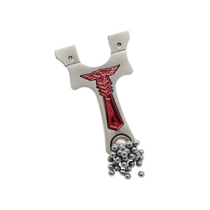 Dark Gray Alloy Legion Magnetic Steel Ball Holder Slingshot MARKSMAN