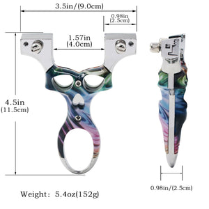 Gray Alloy Nebula Ring Slingshot MARKSMAN