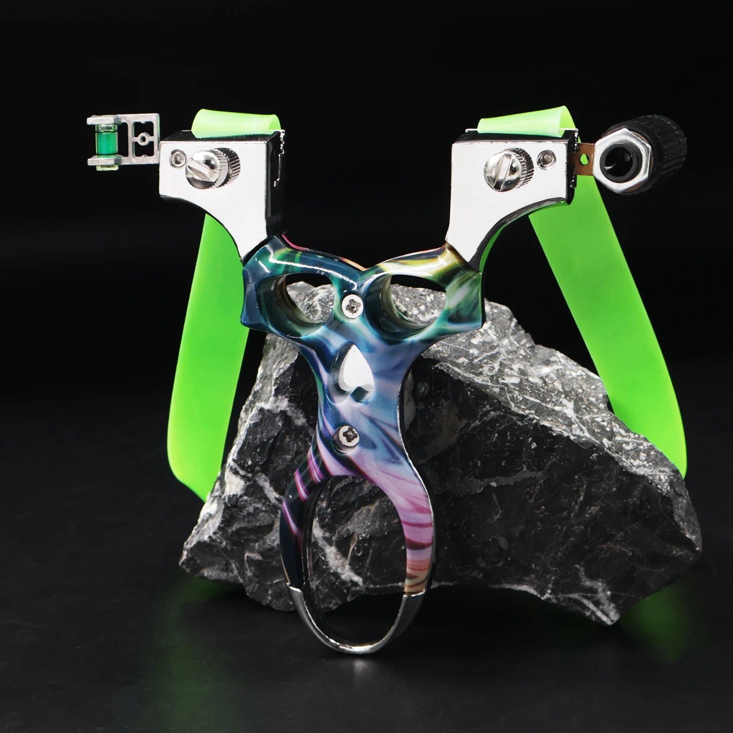 Black Alloy Nebula Ring Slingshot MARKSMAN