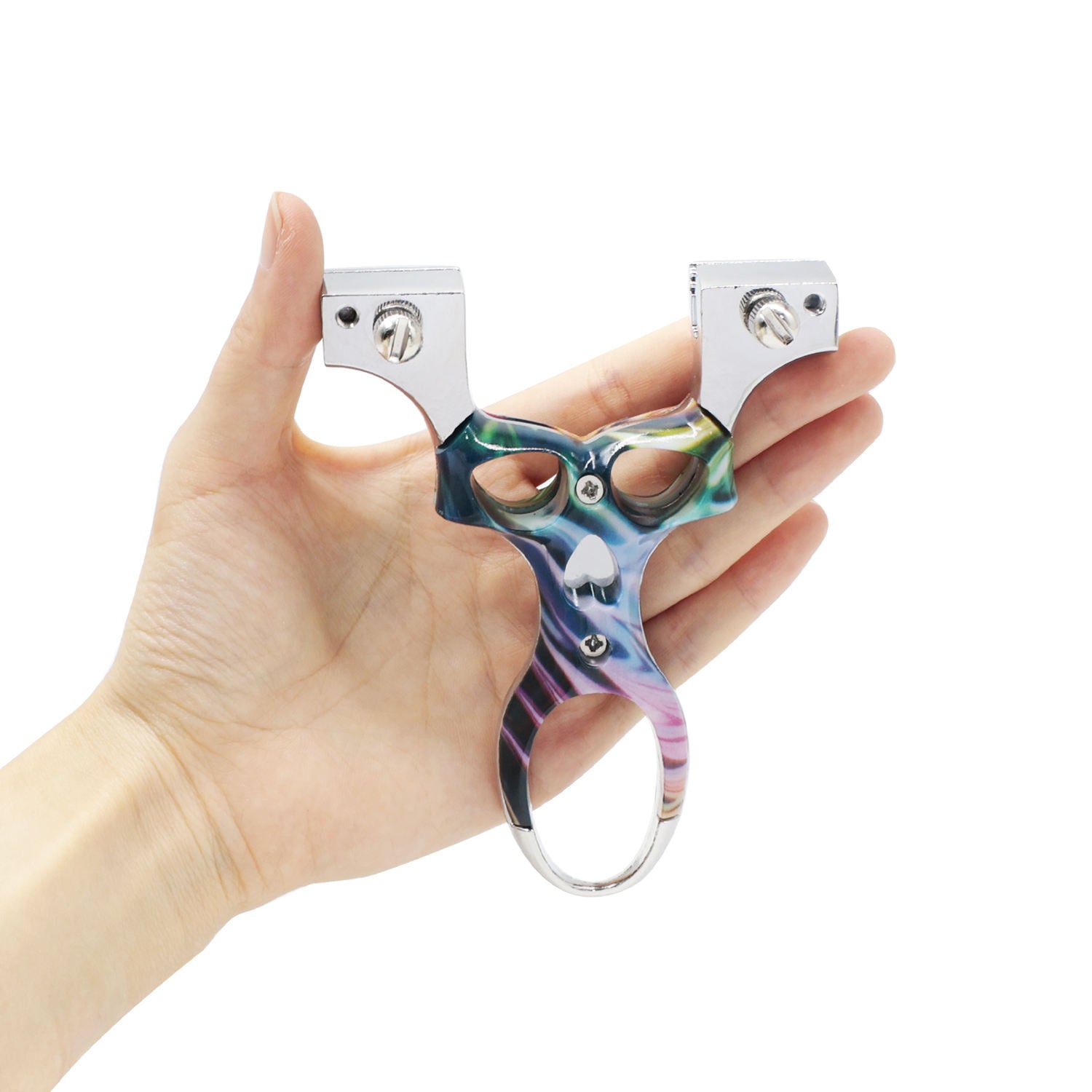 Tan Alloy Nebula Ring Slingshot MARKSMAN