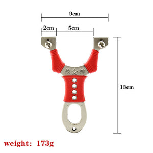 Gray Alloy RedGrip Slingshot MARKSMAN