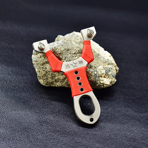 Dark Slate Gray Alloy RedGrip Slingshot MARKSMAN