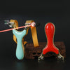 Tan Alloy Flat Skin Infrared Free Binding Slingshot INDIAN SLINGSHOT