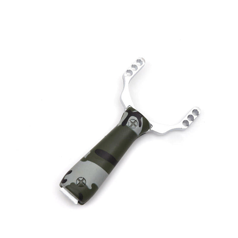 Dark Slate Gray Powerful Aluminium Alloy Slingshot Camouflage Bow Catapult outdoor gaming Toys SLINGSTER