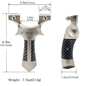 Dark Gray Alloy Valiant Slingshot MARKSMAN