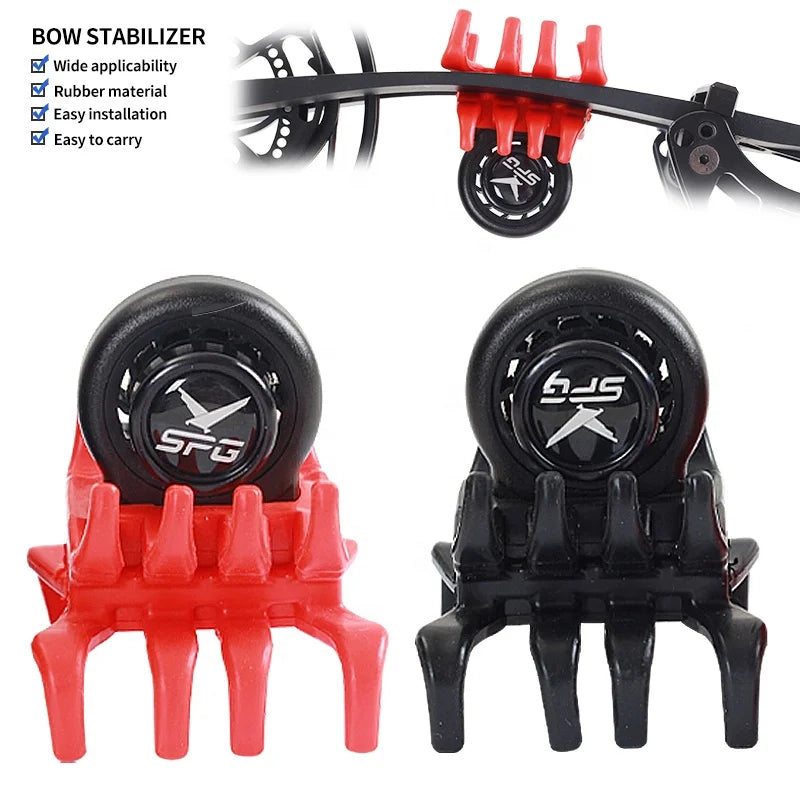Light Coral SPG Alloy & Rubber Bow Limb Stabilizer | Compound Bow Vibration Damper SPG