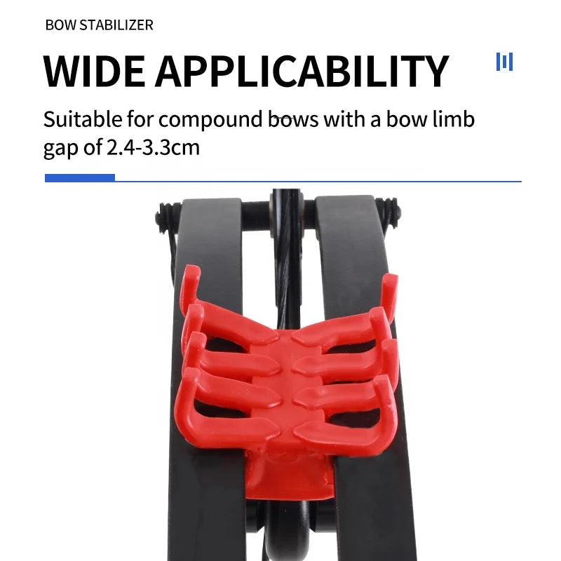 Tomato SPG Alloy & Rubber Bow Limb Stabilizer | Compound Bow Vibration Damper SPG