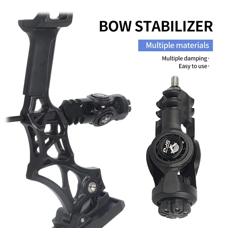 Dark Slate Gray SPG Aluminum Alloy Bow Stabilizer | Noise Reducer 15cm SPG