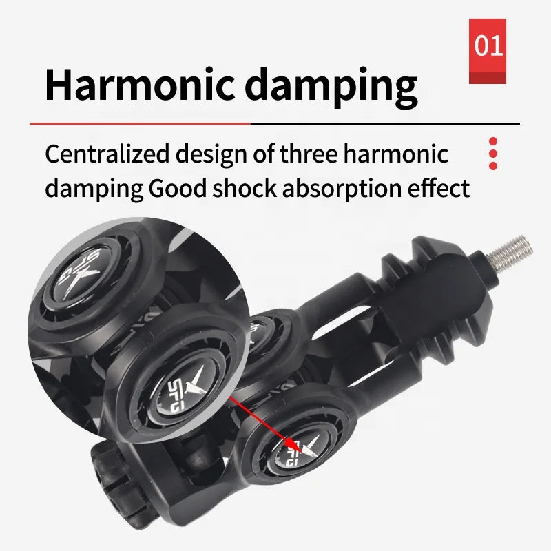 White Smoke SPG Aluminum Alloy Bow Stabilizer | Noise Reducer 15cm SPG