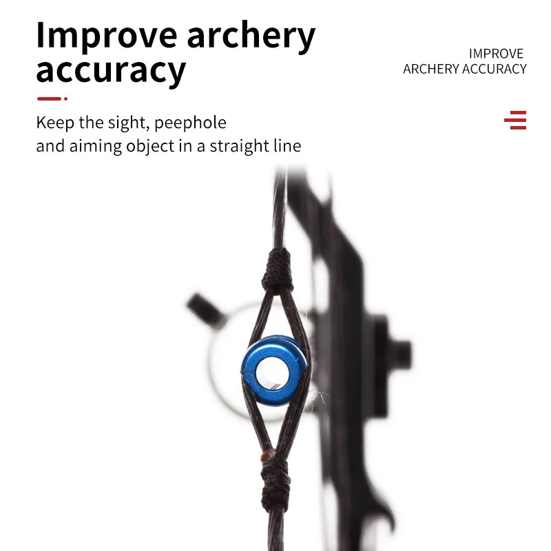 Light Gray SPG Aluminum Alloy Peep Sight – Compound Bow Accessory SPG