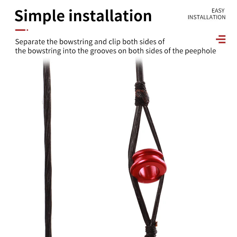 Thistle SPG Aluminum Alloy Peep Sight – Compound Bow Accessory SPG