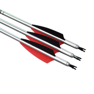 White Smoke Elong X75 Aviation Aluminum Arrow 7075-T6 Spine 500 with True Feather for Recurve & Compound Bow INDIAN SLINGSHOT