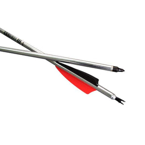 White Smoke Elong X75 Aviation Aluminum Arrow 7075-T6 Spine 500 with True Feather for Recurve & Compound Bow INDIAN SLINGSHOT
