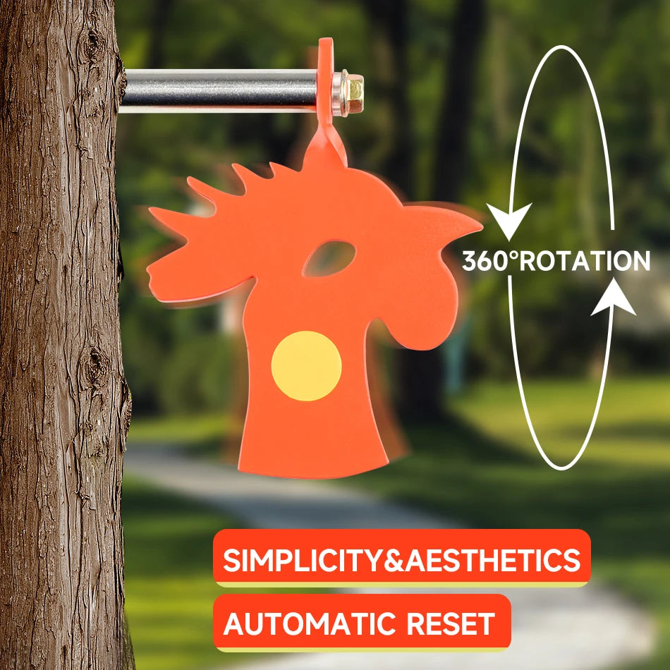 Dark Olive Green RoosterSpin Rotating Tree Target – Slingshot Accessory INDIAN SLINGSHOT