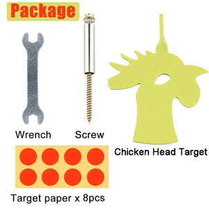 Light Goldenrod RoosterSpin Rotating Tree Target – Slingshot Accessory INDIAN SLINGSHOT